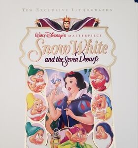 Walt Disney Masterpiece Snow White Exclusive Deluxe Video Edition Rare Full Set
